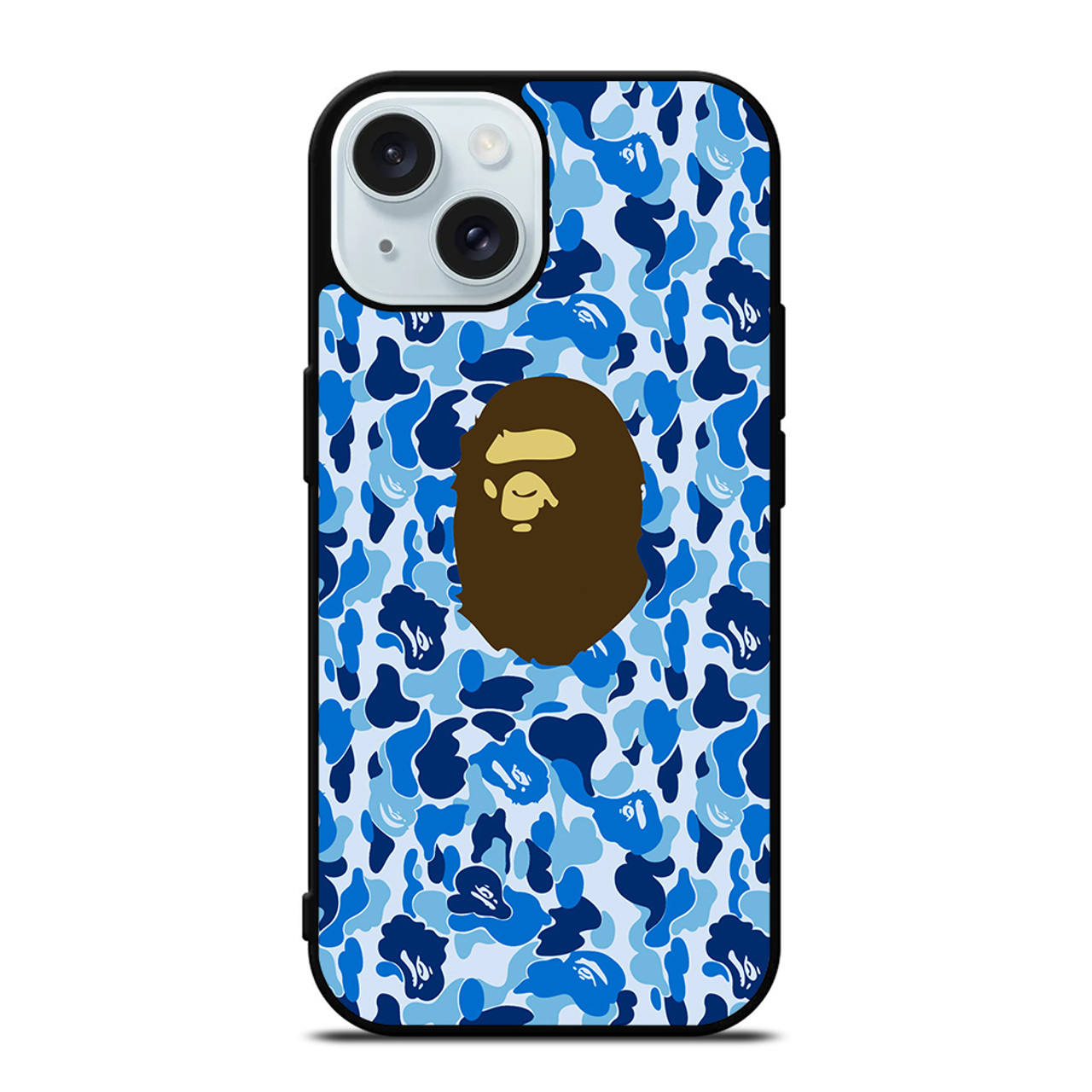 CAMO BAPE LOGO 3 iPhone 15 Case